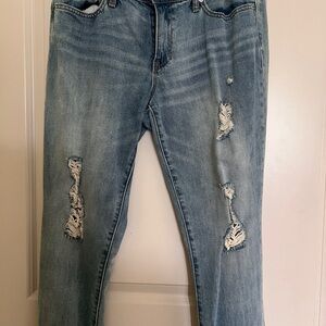 GAP Blue Boyfriend Jeans Distressed